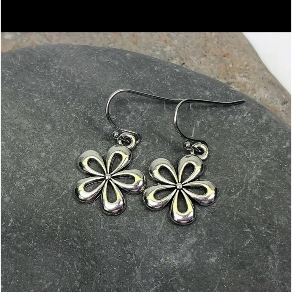 1 Pair Ladies' Charming Daisy Earrings, Boho Chic Hippie Flower Drop Earrings